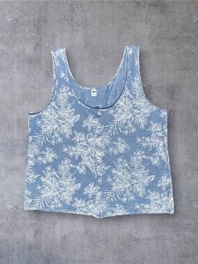 Old Navy Blue Sleeveless Tank Top